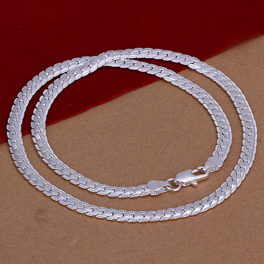 50cm 925 Silver Men's Fashion Necklace
