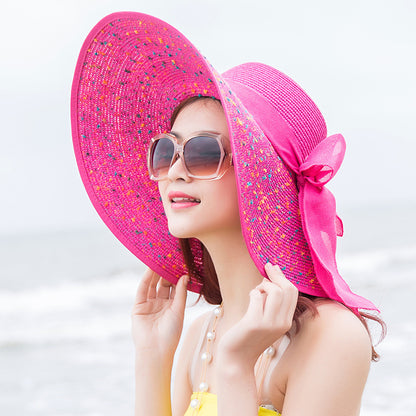Women Fashion Large Foldable Rim Beach Hat