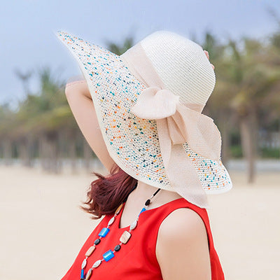 Women Fashion Large Foldable Rim Beach Hat