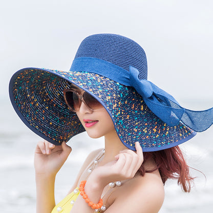 Women Fashion Large Foldable Rim Beach Hat