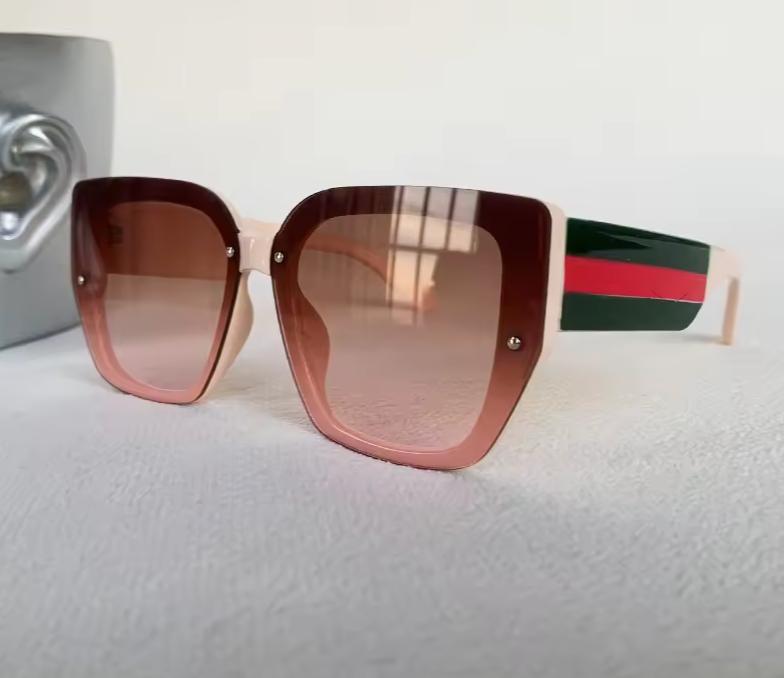 Men Women Mix Color Retro Designer Concave Shape UV400 Eyewear Sunglasses