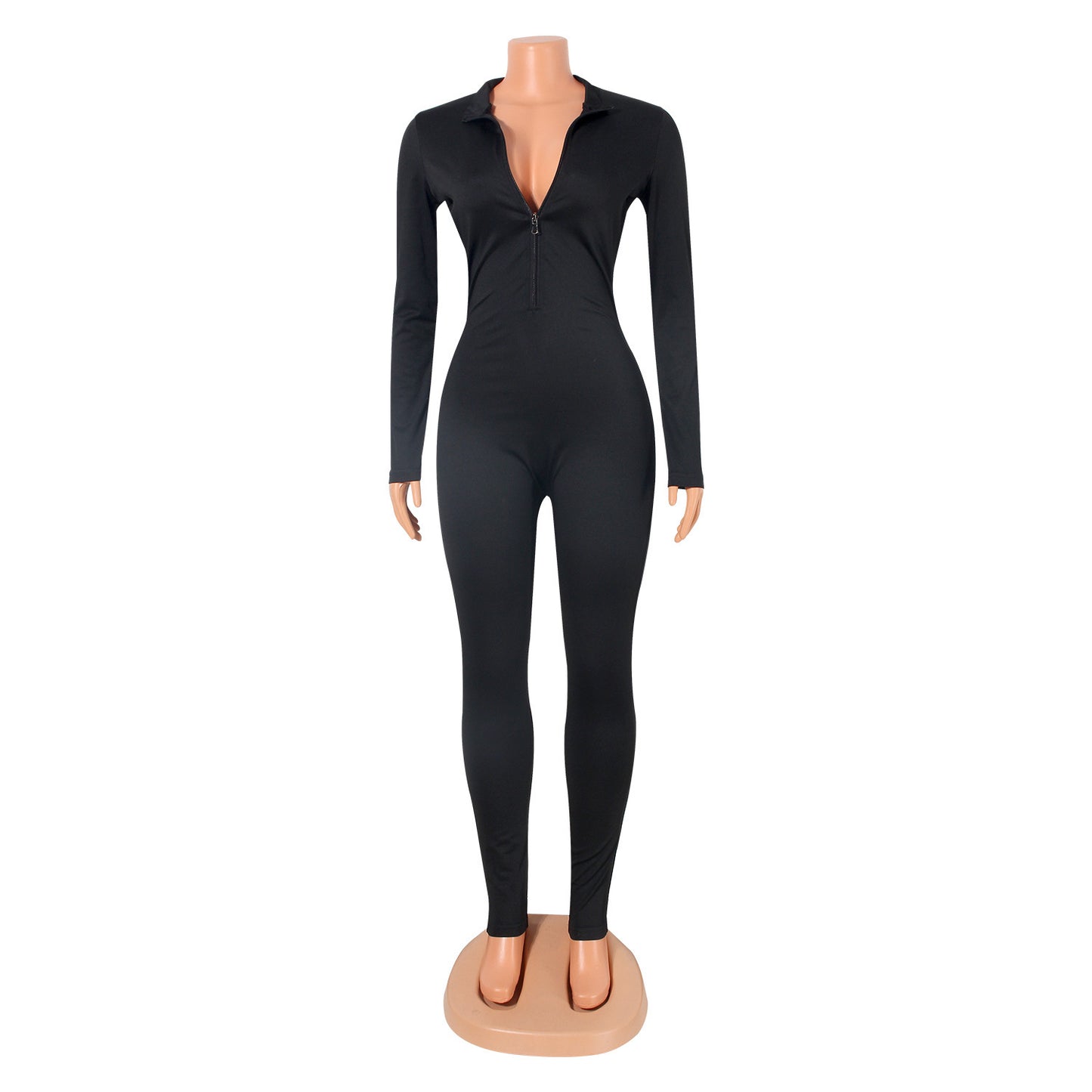 Sexy Women Tight-Fitting Long-Sleeved WomenNightclub Party Jumpsuit