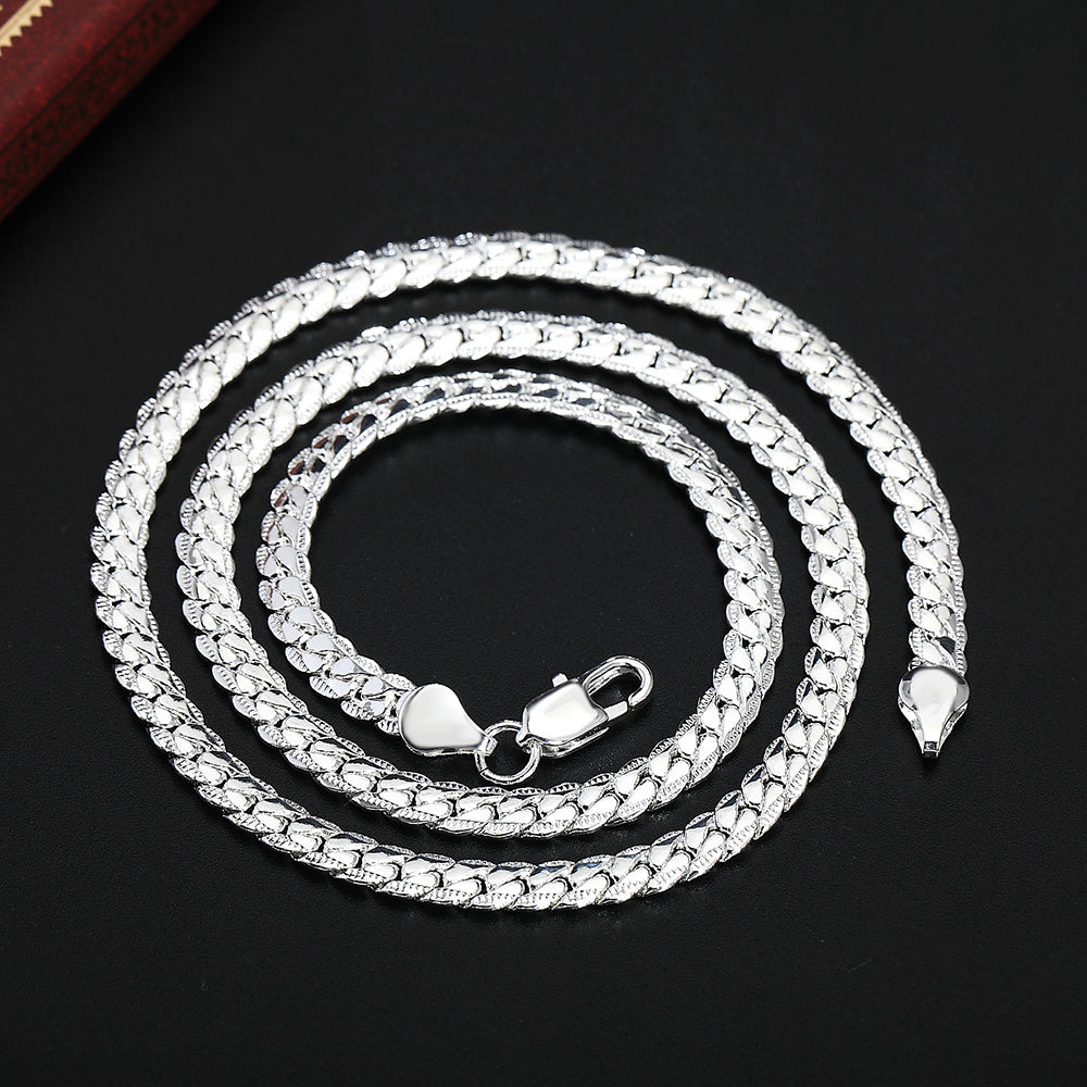 50cm 925 Silver Men's Fashion Necklace