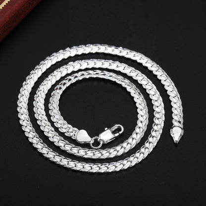 50cm 925 Silver Men's Fashion Necklace