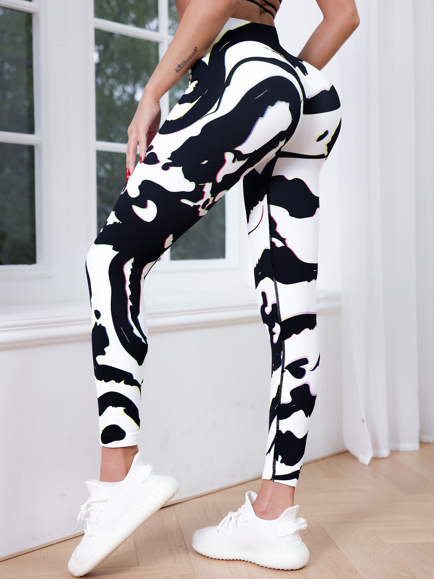 Women's Printing Seamless High Waist Yoga Pants Leggings