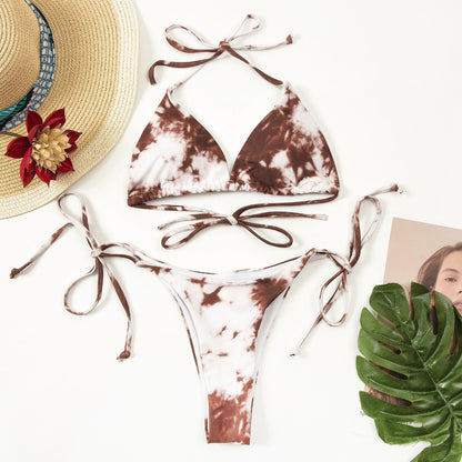Sexy Women Printed Split Bikini Beach Bath Swimming Suits