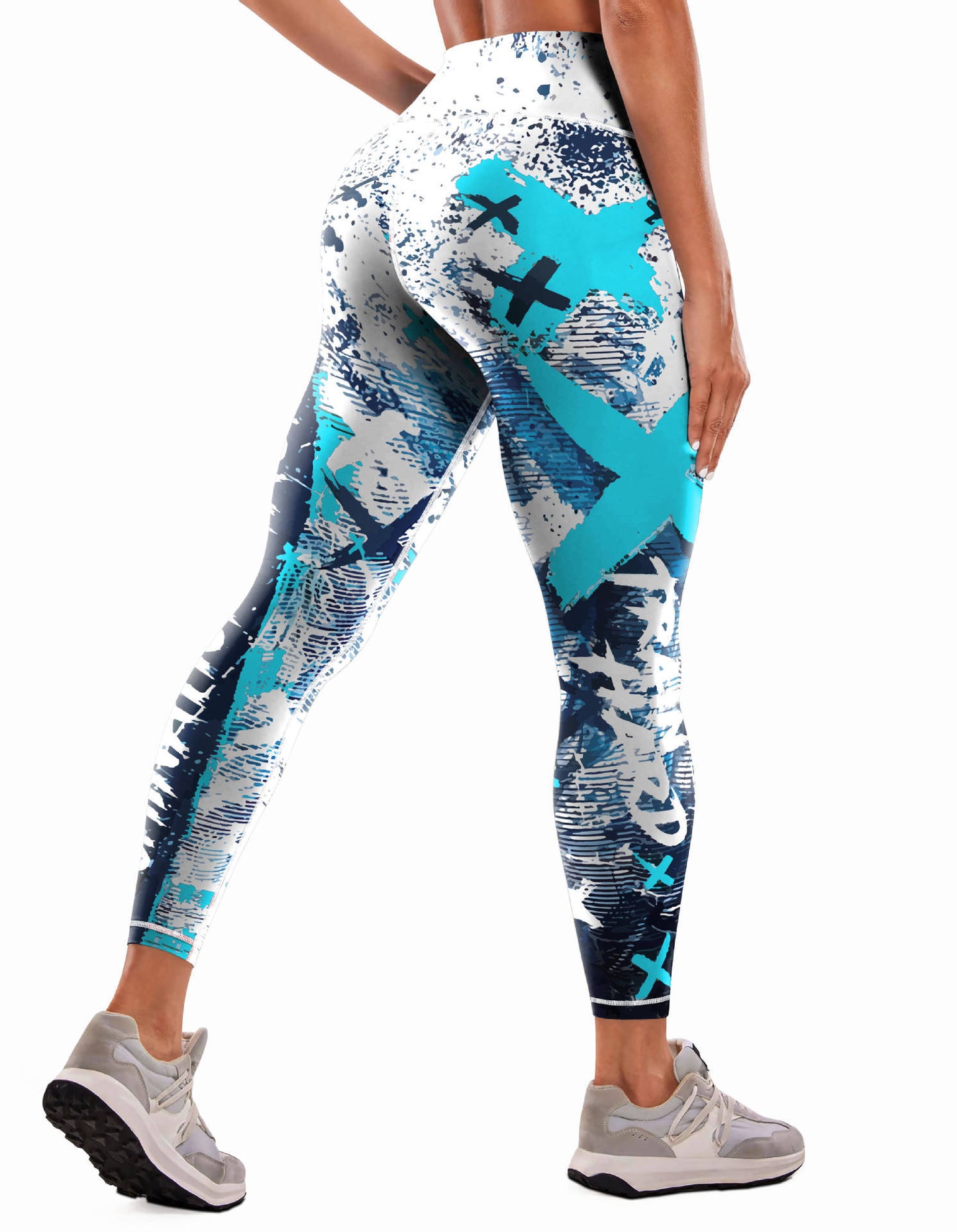 Sexy Printed Sports Fitness High Waist Tight Yoga Pants Leggings