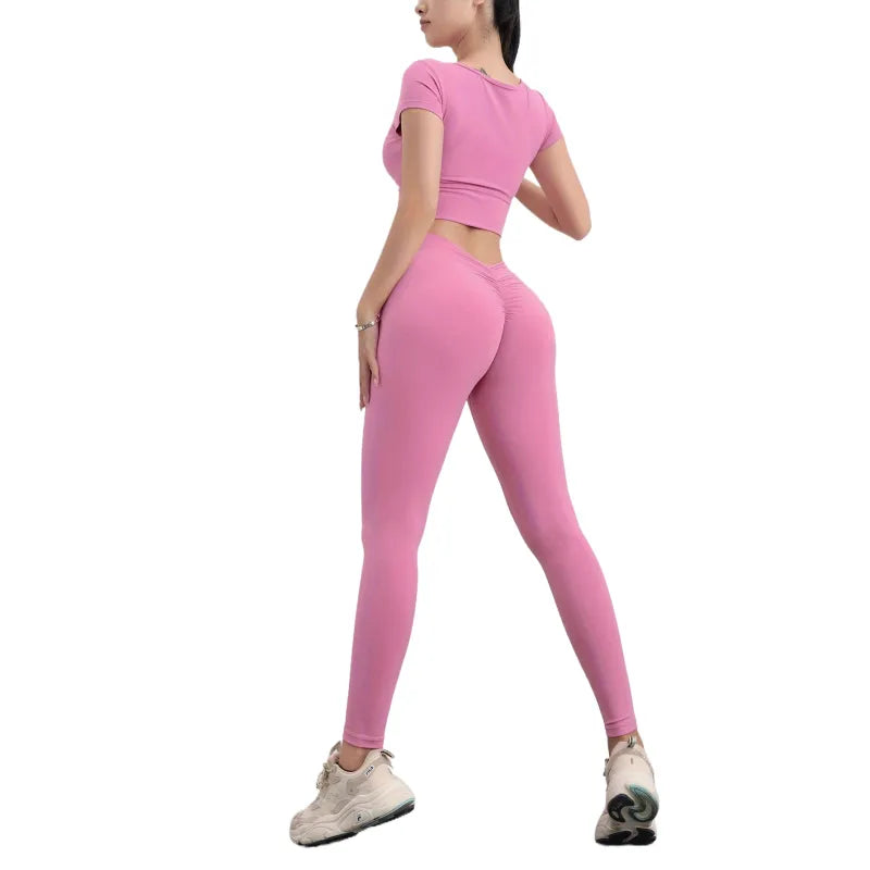 Women High Waist Seamless Scrunch Butt Elastic Ultra-Soft Comfort Fit Sports Yoga Pants Leggings