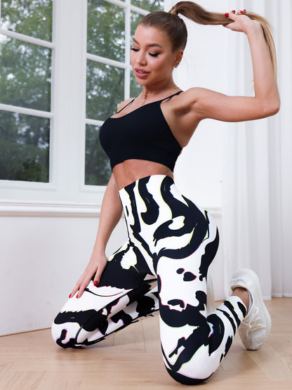 Women's Printing Seamless High Waist Yoga Pants Leggings