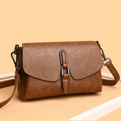 Women Retro All-match Shoulder Crossbody Leather Messenger Bag