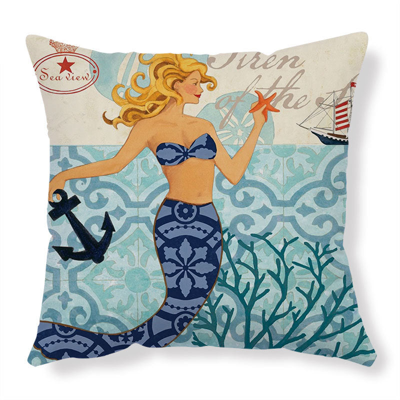 Cushion Covers Sea Turtle Printed Throw Pillowcase Cases Home Decor
