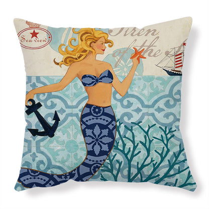 Cushion Covers Sea Turtle Printed Throw Pillowcase Cases Home Decor