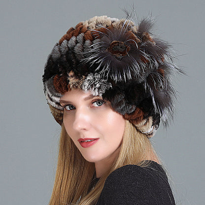Women's Fashion Warm Fur Knitted Hats