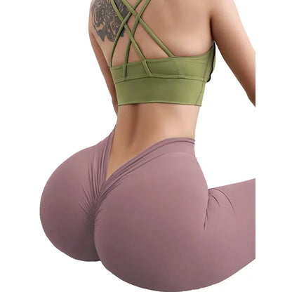 Women High Waist Seamless Scrunch Butt Elastic Ultra-Soft Comfort Fit Sports Yoga Pants Leggings