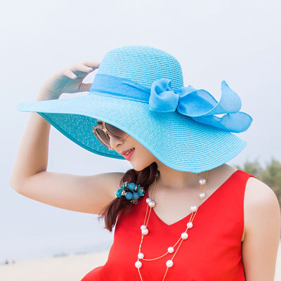 Women Fashion Large Foldable Rim Beach Hat