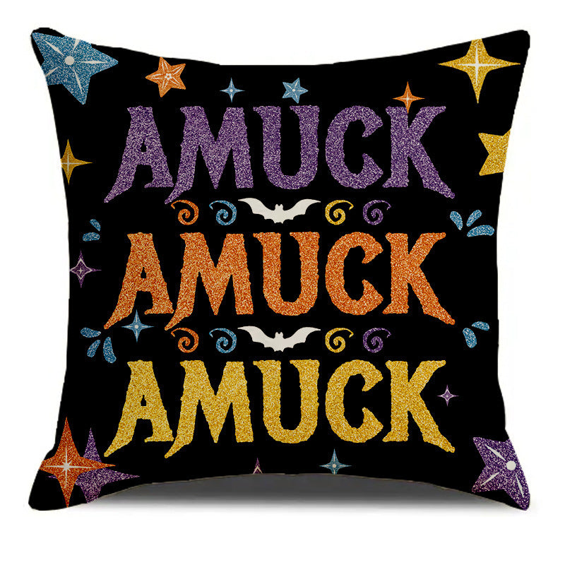 Halloween Printed Home Decor Sofa Cushion Pillowcase Cover