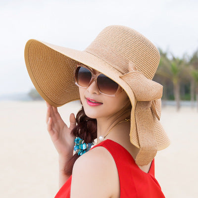 Women Fashion Large Foldable Rim Beach Hat