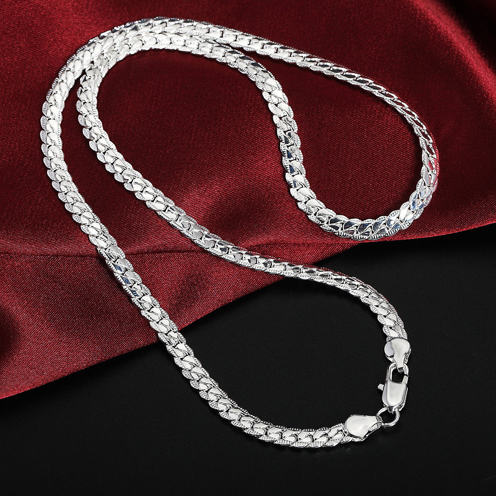 50cm 925 Silver Men's Fashion Necklace