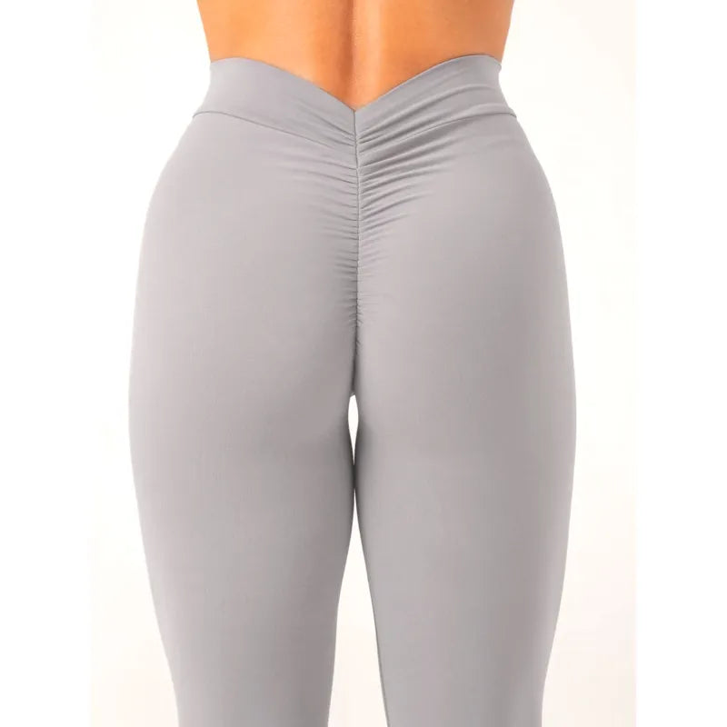 Women High Waist Seamless Scrunch Butt Elastic Ultra-Soft Comfort Fit Sports Yoga Pants Leggings