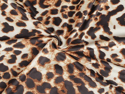 Sexy Fashion Skirt Leopard Printed Lace-up Nightclub Party Dress
