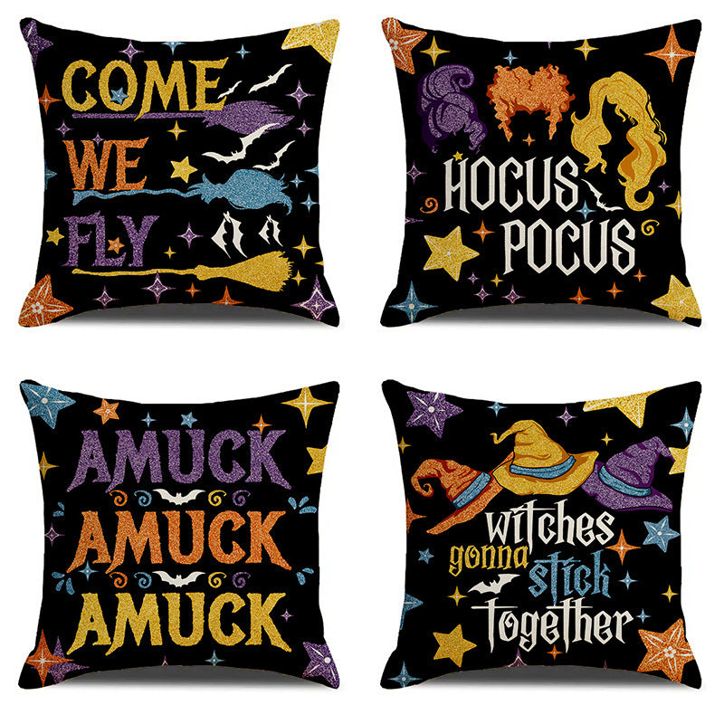 Halloween Printed Home Decor Sofa Cushion Pillowcase Cover