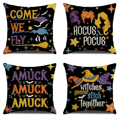 Halloween Printed Home Decor Sofa Cushion Pillowcase Cover