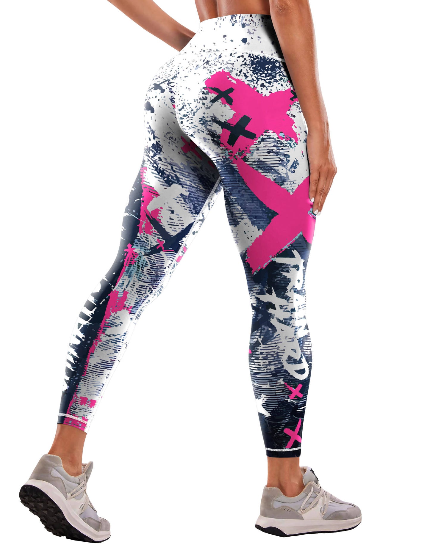 Sexy Printed Sports Fitness High Waist Tight Yoga Pants Leggings