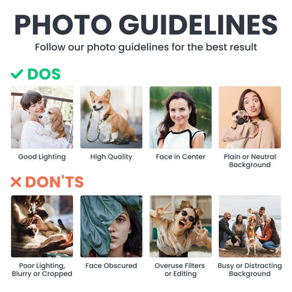 Custom Photo Visitors Must Be Approved by This Pet Lover Dog Cat - Personalized Custom Home Decor Mat