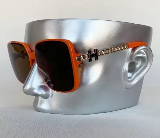 Women Men Designer Vintage Rays Mirror Square Letter Shades Sunglasses UV400