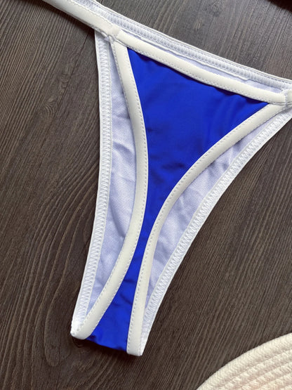 G-string Thong Brazilian Bikini Swimsuit Two-pieces Bikini Brazil Flag Bathing Suit
