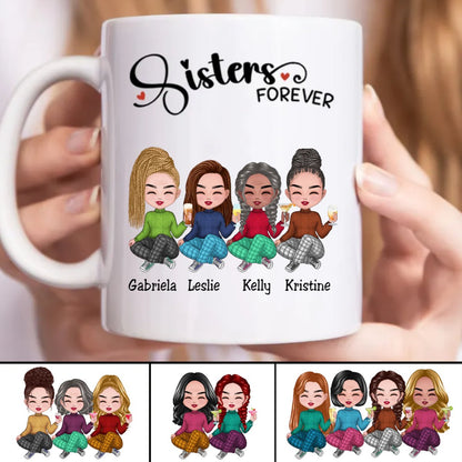 11oz Sisters Forever - Personalized Mug