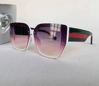 Men Women Mix Color Retro Designer Concave Shape UV400 Eyewear Sunglasses